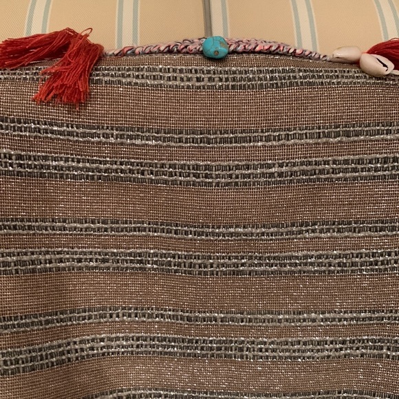 NWOT MAISON SCOTCH LUXURY CROPPED JACKET FRINGE SEASHELLS TURQUOISE EMBELLISHED - Picture 9 of 13